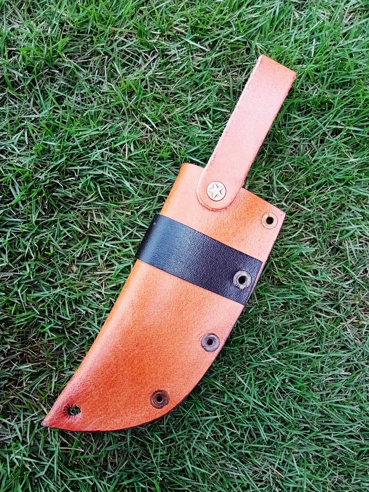 Premium Cowhide Leather Knife Sheath Belt Carry Fixed Blade Sheath - Image 2