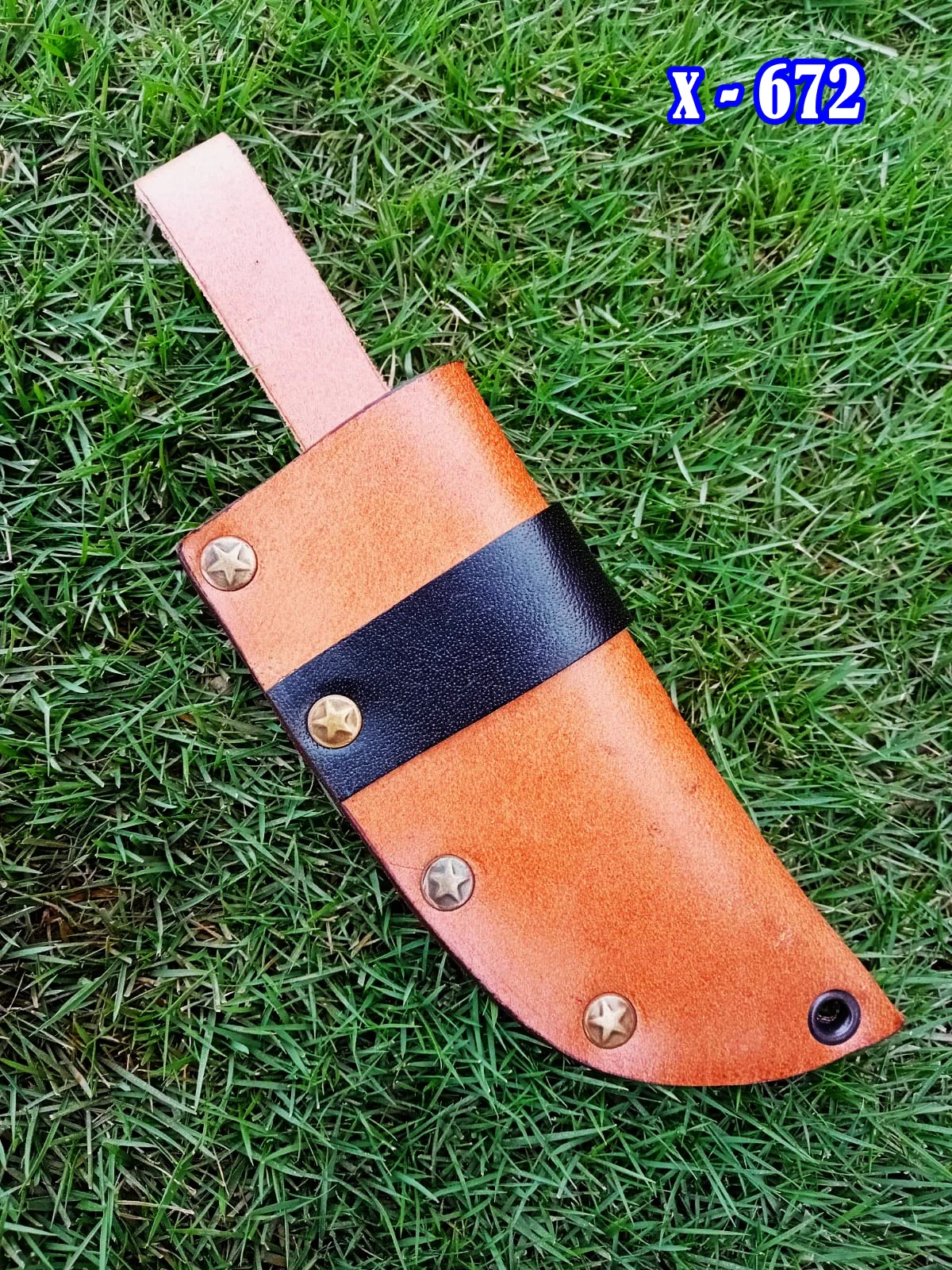 Premium Cowhide Leather Knife Sheath Belt Carry Fixed Blade Sheath - Image 4