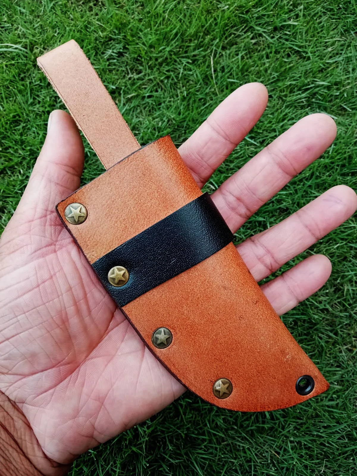 Premium Cowhide Leather Knife Sheath Belt Carry Fixed Blade Sheath - Image 6