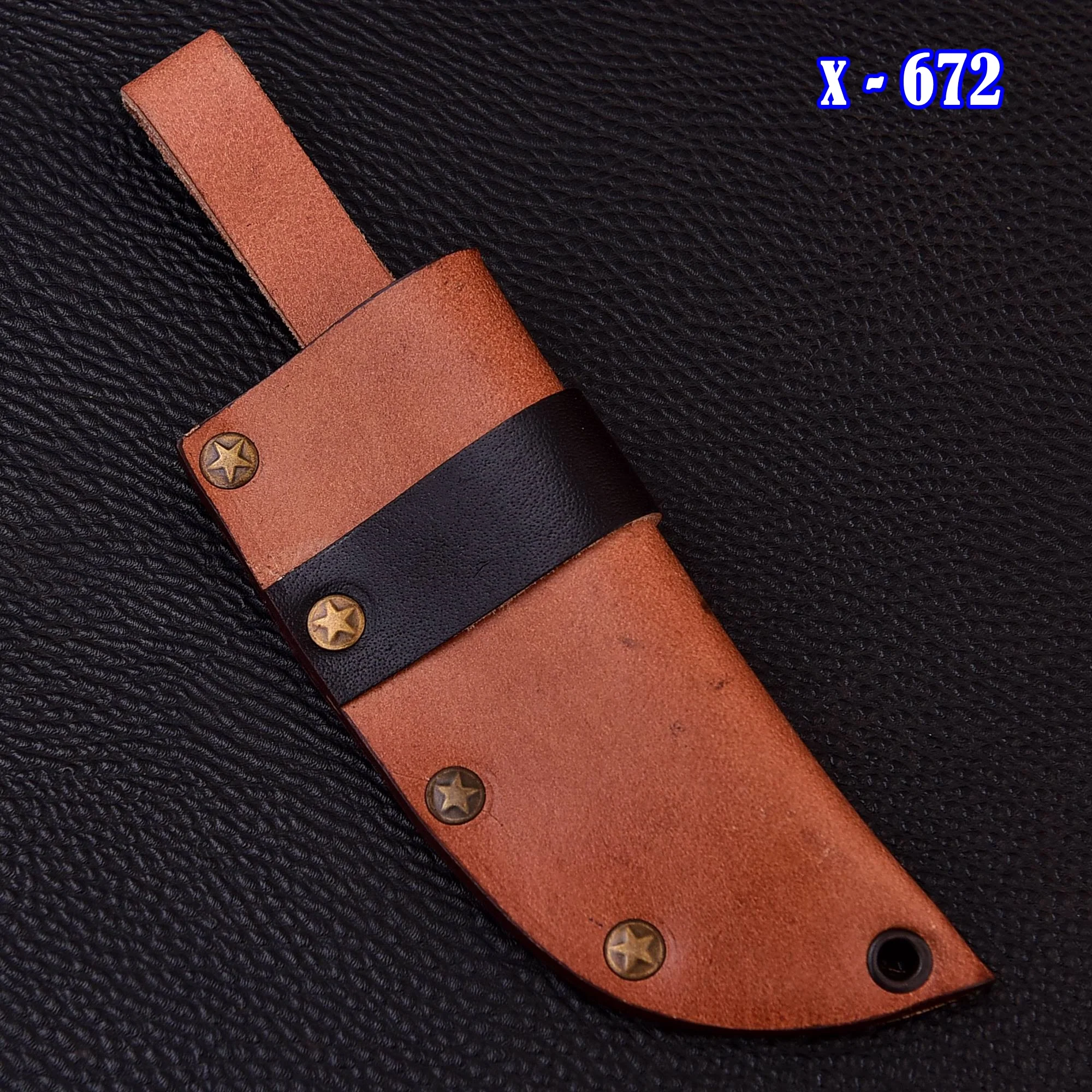 Premium Cowhide Leather Knife Sheath Belt Carry Fixed Blade Sheath - Image 7