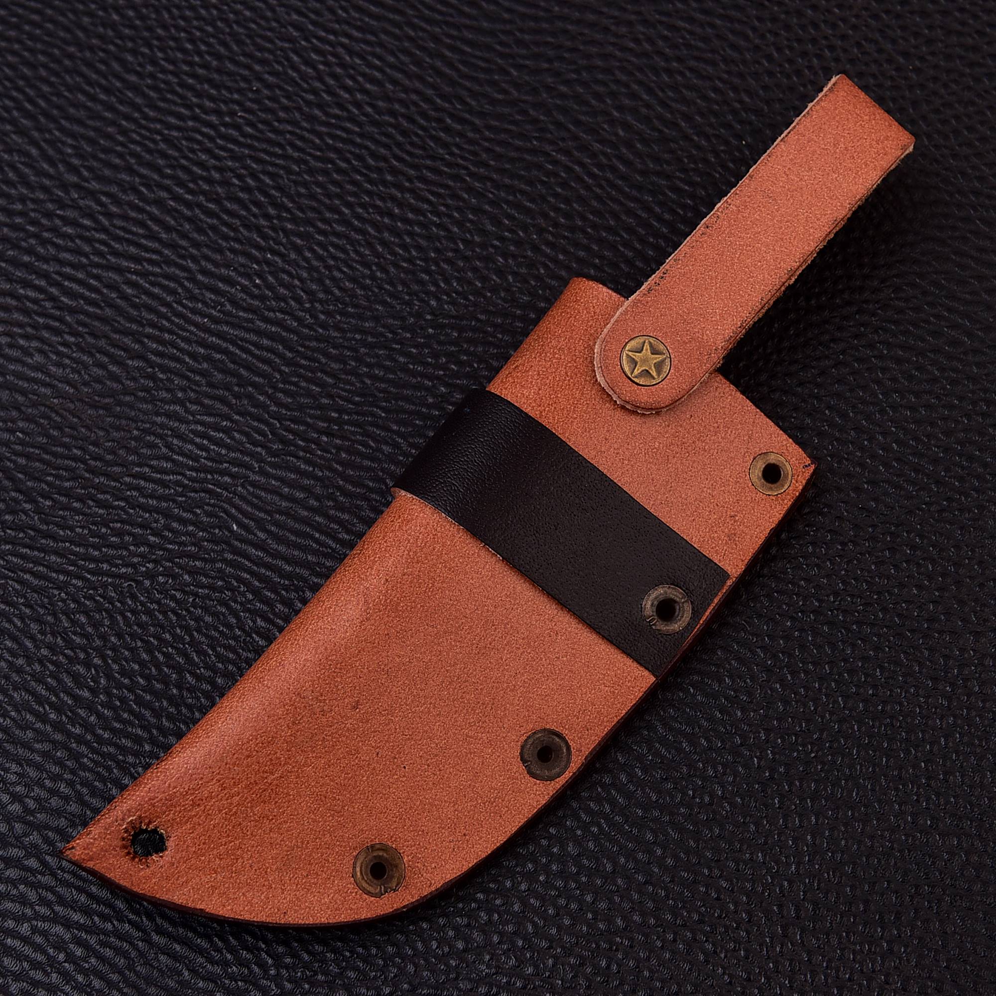 Premium Cowhide Leather Knife Sheath Belt Carry Fixed Blade Sheath - Image 9