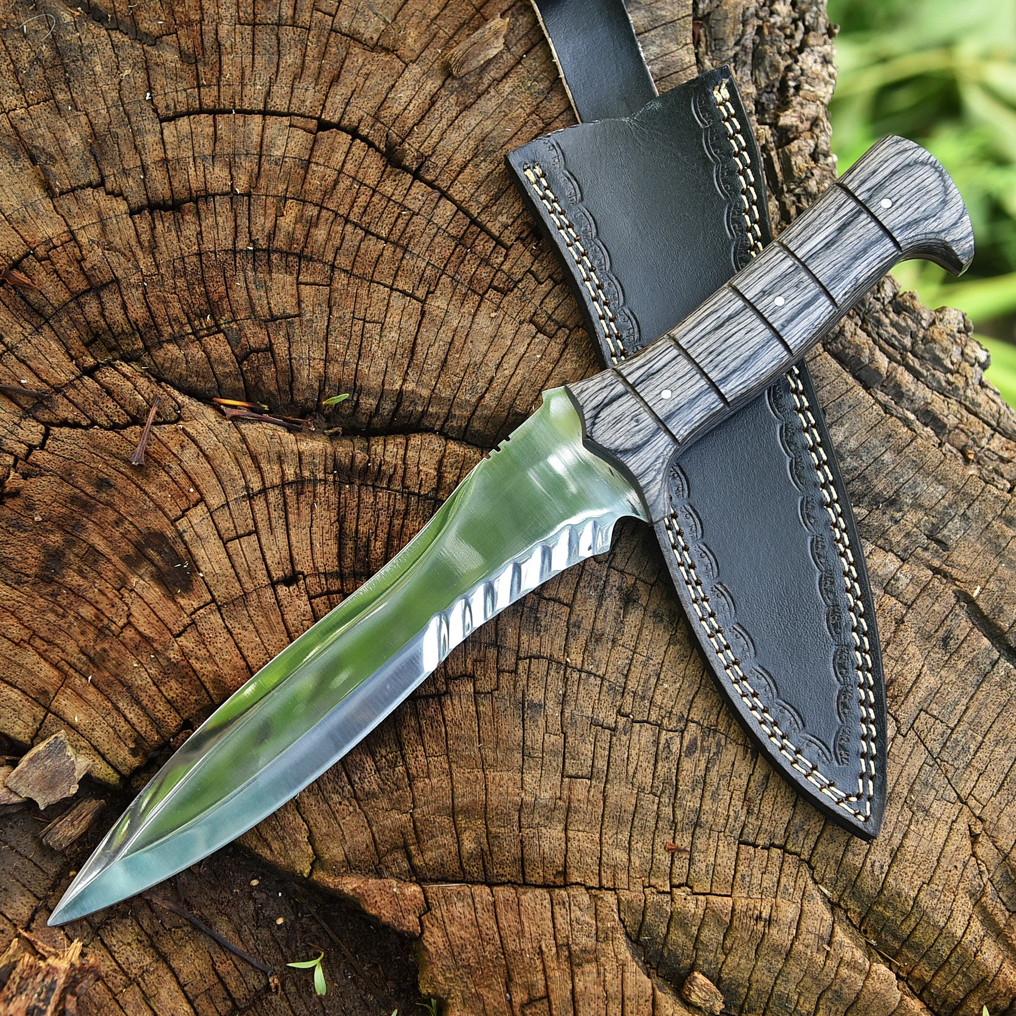 Resident Evil 4 Leon Kennedy Movie Replica EDC Hunting Outdoor Knife - Image 2