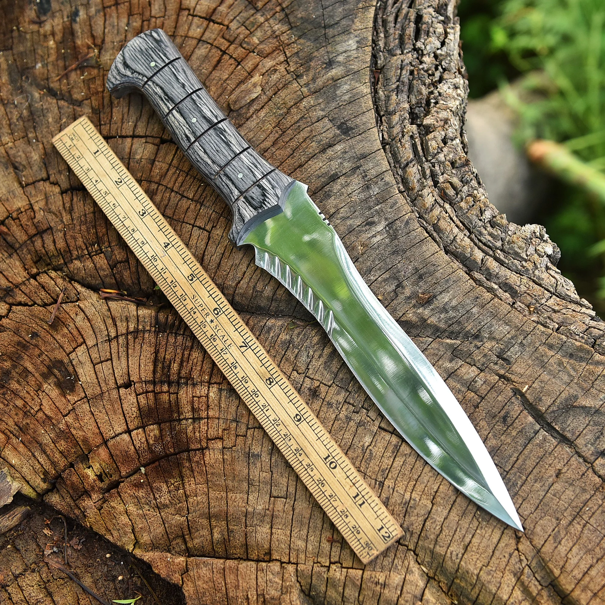 Resident Evil 4 Leon Kennedy Movie Replica EDC Hunting Outdoor Knife - Image 3