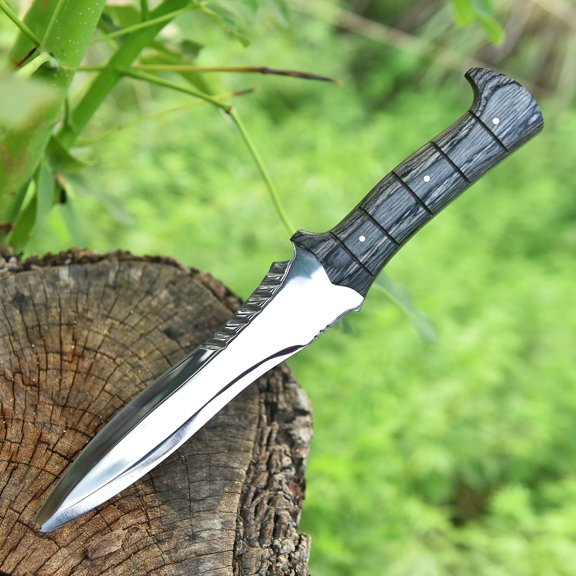 Resident Evil 4 Leon Kennedy Movie Replica EDC Hunting Outdoor Knife - Image 4