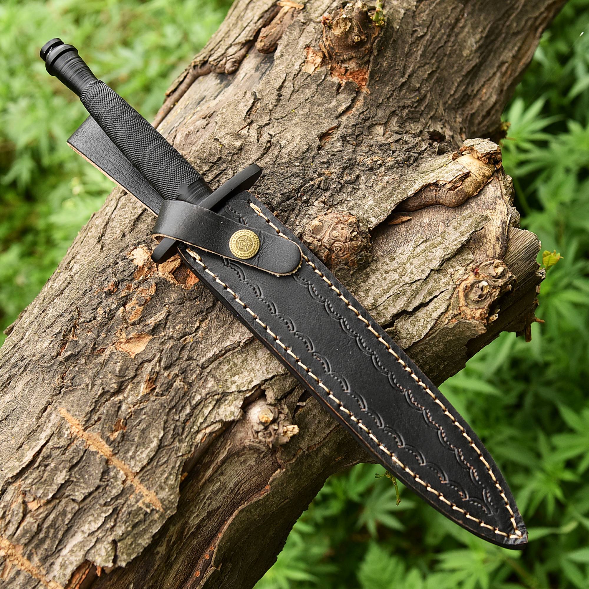 V-42 WW2 Stiletto US Army Dagger Knife Spike Fixed Blade Dual Edge Full Tang x-755 - Image 11