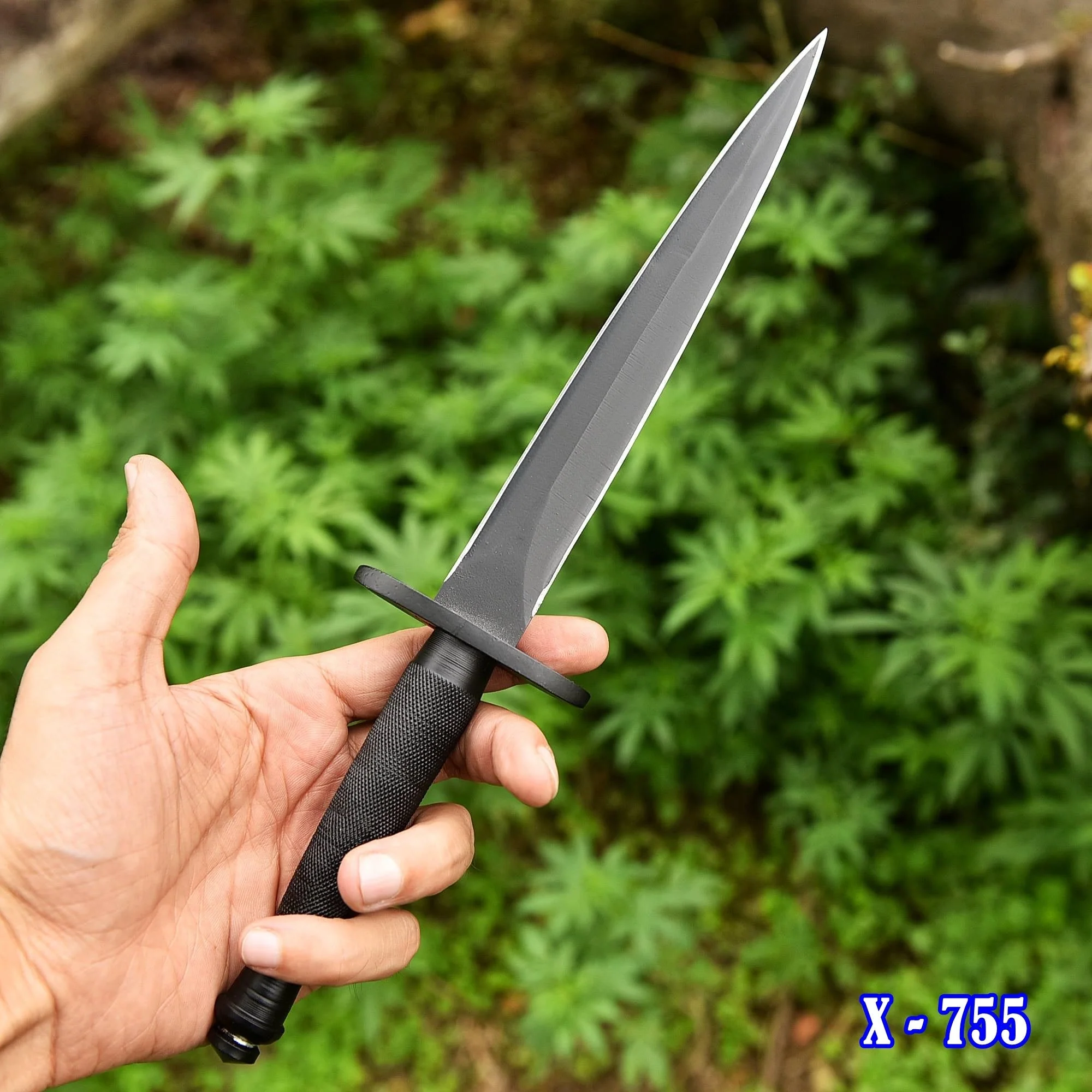 V-42 WW2 Stiletto US Army Dagger Knife Spike Fixed Blade Dual Edge Full Tang x-755 - Image 3