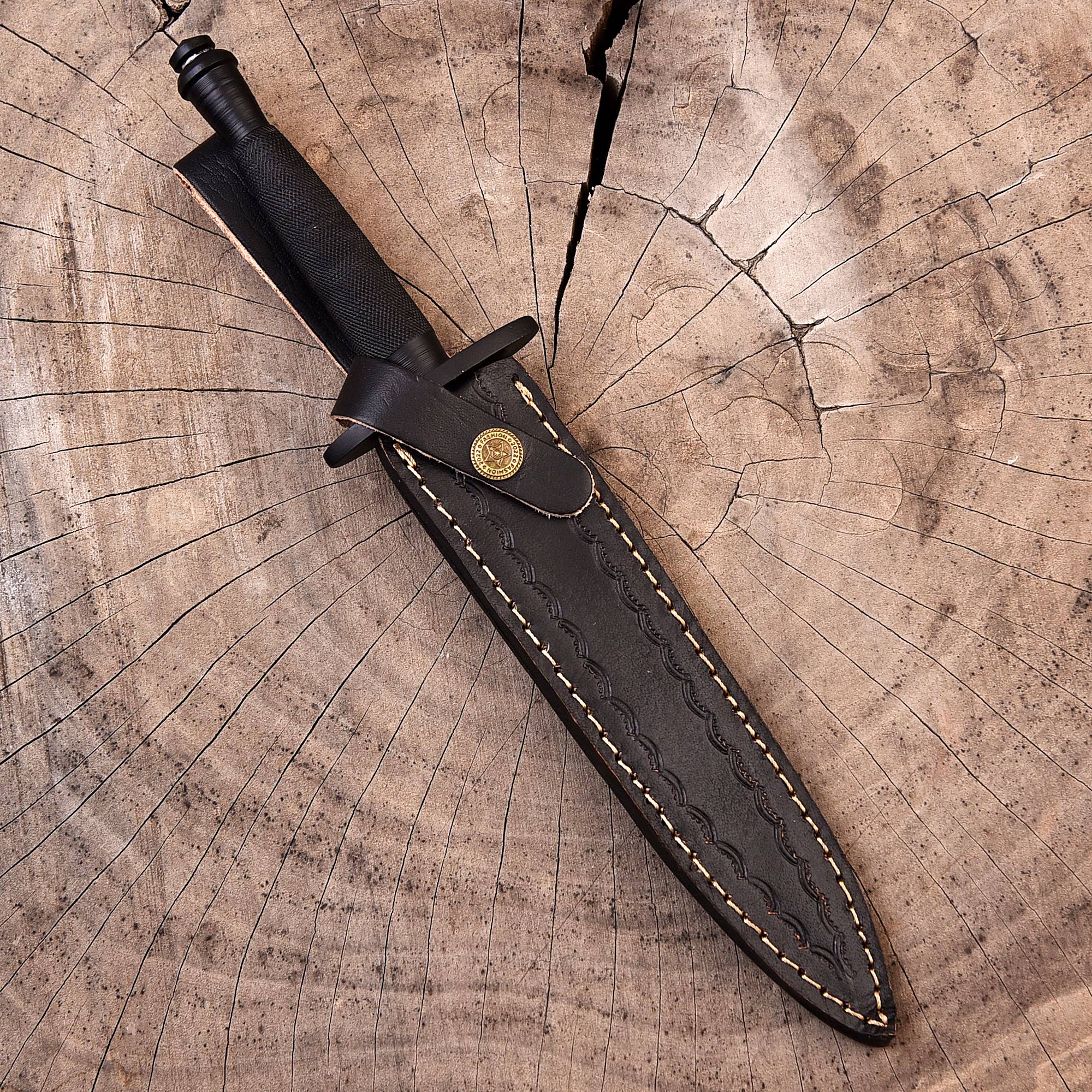 V-42 WW2 Stiletto US Army Dagger Knife Spike Fixed Blade Dual Edge Full Tang x-755 - Image 5